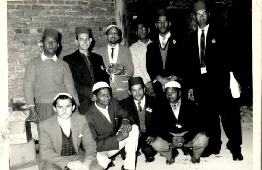 Members gathering infront of Mosque 1965 Members gathering infront of Mosque 1965